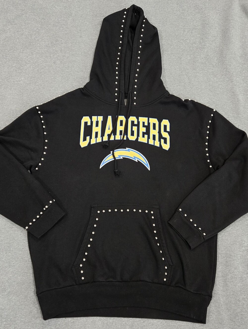 Los Angeles Chargers Studded Hoodie Womens XL Gameday Couture NFL